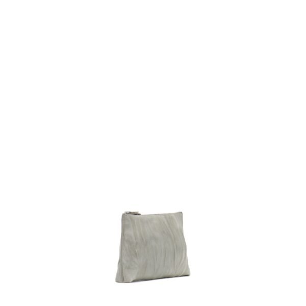 ESSENTIAL POUCH CEMENT PLEATED SHEEPSKIN - Image 2